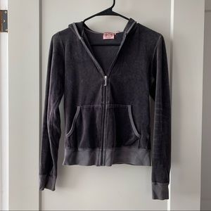Gray Medium Juicy Couture Zip Up Hoodie